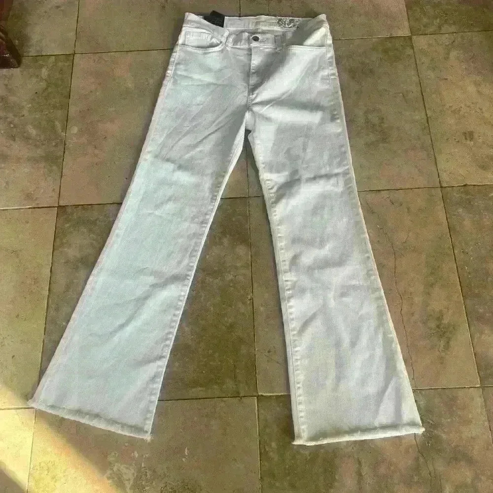 SIWY white Emmylou Jeans 29. High Waist Ankle Flare. NWT. - Picture 2 of 16